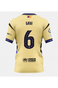 Barcelona Paez Gavi #6 Jalkapallovaatteet Vieraspaita 2025-26 Lyhythihainen